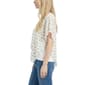Womens NY Collection Butterfly V Neck Chiffon Poncho Blouse - image 3