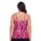 Plus Size American Beach Ikat Confetti Flounce Tankini Swim Top - image 2