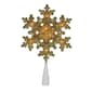 Northlight Seasonal Gold Snowflake Christmas Tree Topper - image 1