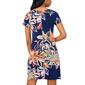 Womens MSK Short Sleeve Floral Grommet A-Line Dress - image 2