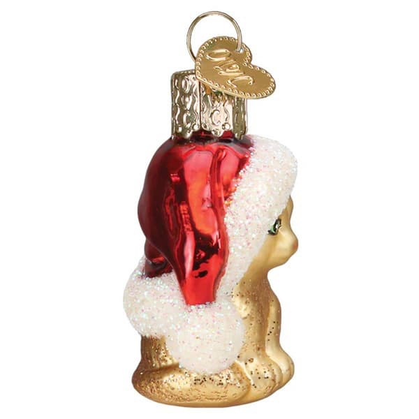 Old World Christmas Mini Santa Kitten Ornament