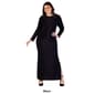 Plus Size 24/7 Comfort Apparel Fitted Shimmery Maxi Dress - image 5