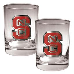 NCAA North Carolina State Wolfpack Rocks Glass Set