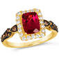 Le Vian(R) Rhodolite Ring w/ Chocolate Diamonds(R) & Vanilla Diamond - image 1