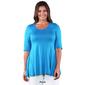 Plus Size 24/7 Comfort Apparel Elbow Sleeve Tunic - image 10