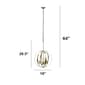 Lalia Home 3-Light 18in Globe Hanging Clear Glass Ceiling Pendant - image 11