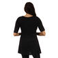 Womens 24/7 Comfort Apparel Solid 3/4 Sleeve Tunic Maternity Top - image 2