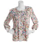 Womens Tommy Hilfiger Sport 3/4 Sleeve Tie White Floral Blouse - image 1
