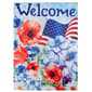 Northlight Seasonal Patriotic Floral Outdoor Garden Flag - image 1