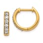 Pure Fire 14kt. Gold 1/4ctw. Lab Grown Diamond Hoop Earrings - image 1