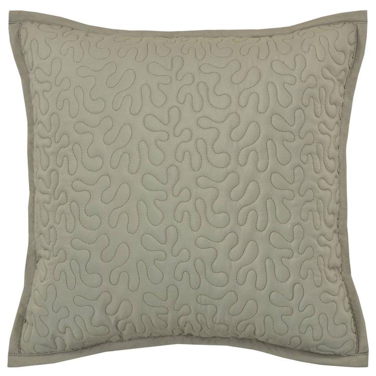 Royal Court Evergreen Square Quilted Decorative Pillow - 16x16