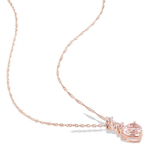 Gemstone Classics™ Diamond Heart Pendant Necklace
