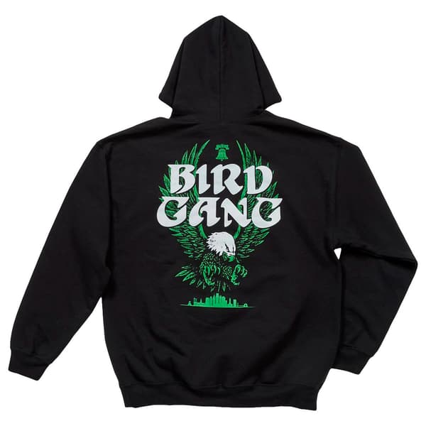 Mens Gildan Philly Bird Gang Swoop Hoodie - Black
