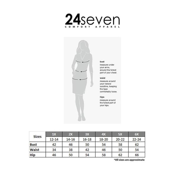 Plus Size 24/7 Comfort Apparel Knee Length Ruched Wrap Dress