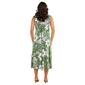 Plus Size Connected Apparel Sleeveless Palm Tie Back Midi Dress - image 3