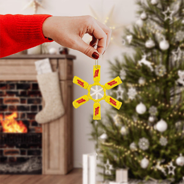 Northlight 4in. Sugar Daddy Lollipop Snowflake Christmas Ornament