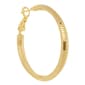 14kt. Gold Over Brass 39mm Textured Hoop Earrings - image 2
