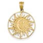 Gold Classics&#40;tm&#41; 14kt. Polished Sun with Moon & Star Charm - image 1