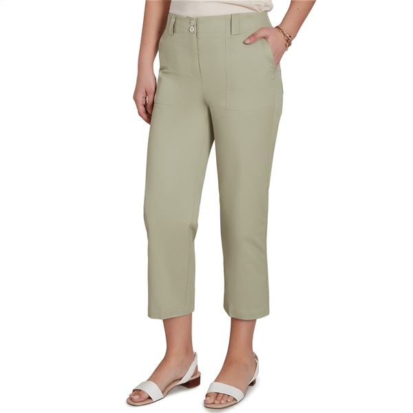 Petites Heart''s of Palm Bloom Service Solid Fine Twill Front Poc