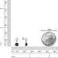 Gemminded Sterling Silver 6mm Hexagonal Black Onyx Earrings - image 4