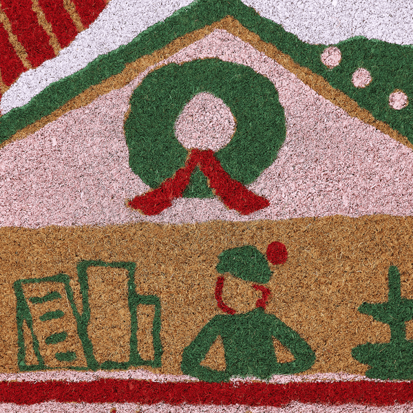 Hallmark House Holiday Outdoor Coir Doormat