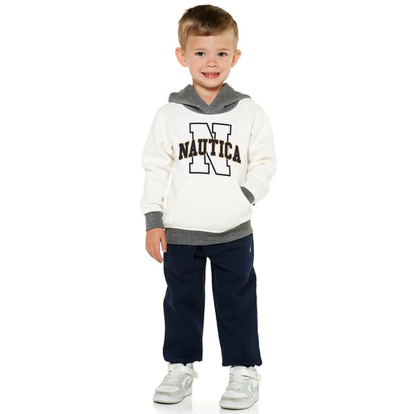 Toddler Boy Nautica Color Block Hoodie & Joggers Set