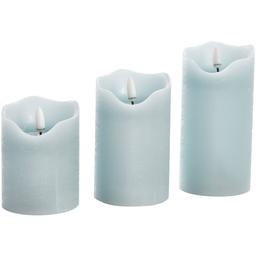 One Touch LED Pillar Candles - Set of 3