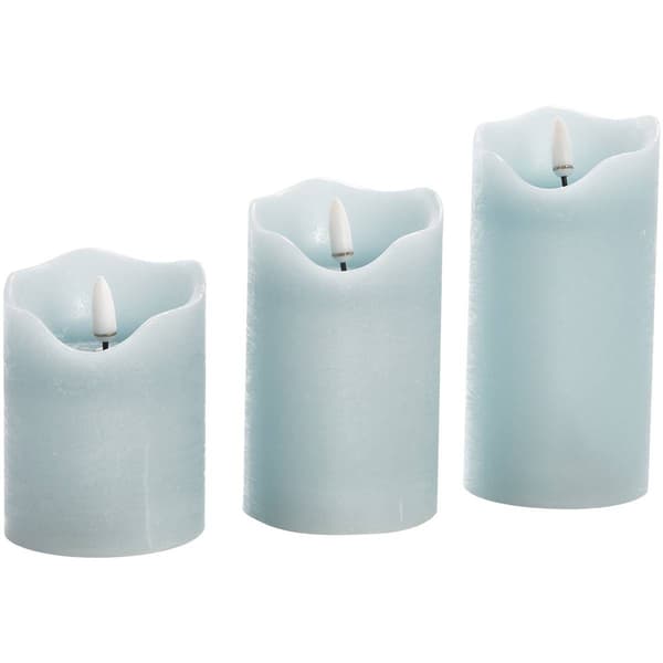 One Touch LED Pillar Candles - Set of 3 - image 