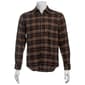 Mens Mountain Ridge Long Sleeve Flannel Shirt - Chocolate - image 1