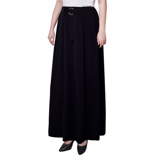 Womens NY Collection O-Ring Buckle Maxi Skirt