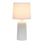Simple Designs Textured Linear Ceramic Table Lamp w/Fabric Shade - image 1