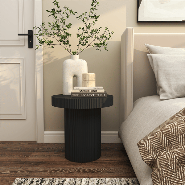 9th & Pike® Modern Black Wooden Accent Table