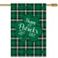 Northlight Seasonal Happy St. Patrick's Day Plaid House Flag - image 1
