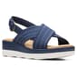 Womens Clarks(R) Collections Clara Cove Textile Wedge Sandals - image 1