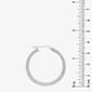 Forever New Sterling Silver Diamond Cut Knife Edge Hoop Earrings - image 3