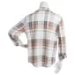 Plus Size New York Laundry Long Sleeve Plaid Henley - Cream - image 2
