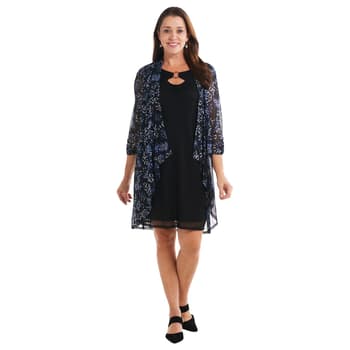 Womens Harper 241 Floral Keyhole Jacket Dress - Boscov's