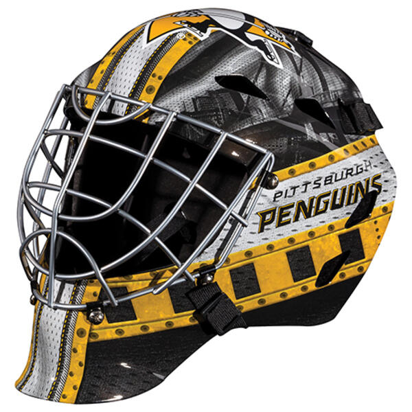 Franklin&#40;R&#41; GFM 1500 NHL Penguins Goalie Face Mask - image 