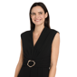 Womens R&M Richards Flowy Chiffon Sleeveless Flare Jumpsuit - image 3