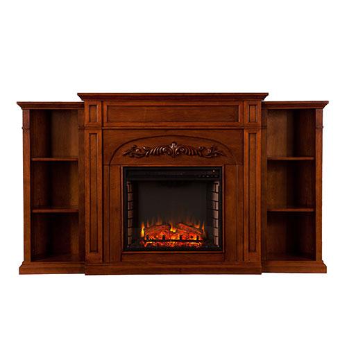 Southern Enterprises Bookcase Electric Fireplace
