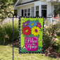 Northlight Bless this Home Bouquet with Vase Outdoor Garden Flag - image 1