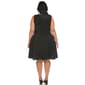 Plus Size White Mark Knee Length Tweed Fit and Flare Dress - image 2