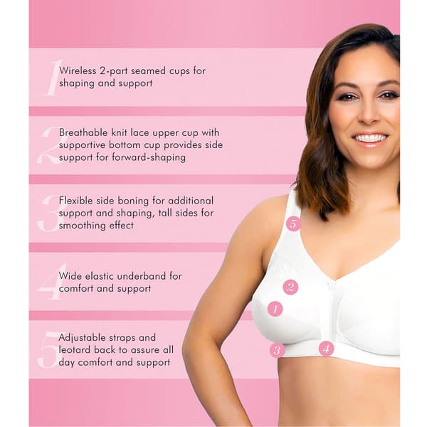 Womens Exquisite Form Fully&#174; Side Shaping Wireless Lace Bra
