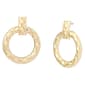 Steve MaddenTextured Doorknocker Earrings - image 1