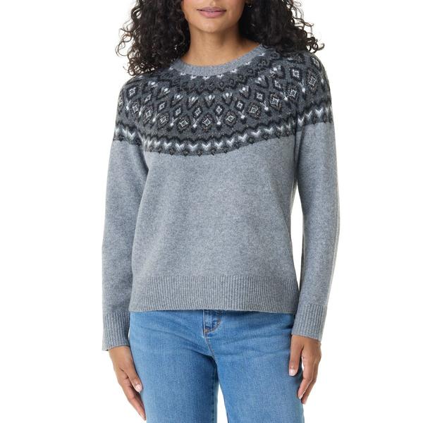 Womens Gloria Vanderbilt Juna Fair Isle Sweater