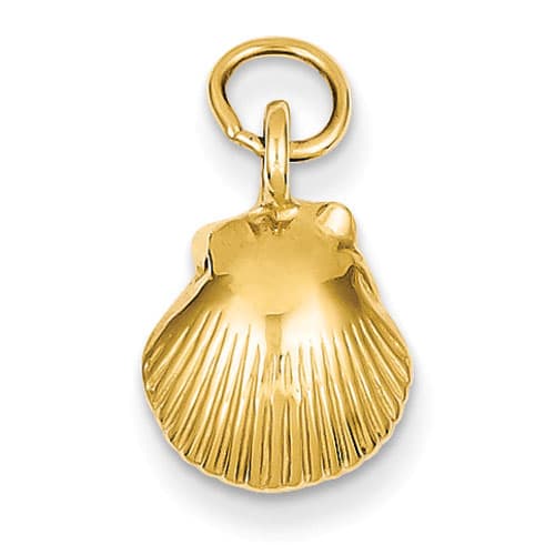 Gold Classics&#40;tm&#41; 14kt. Yellow-Gold Seashell Charm - image 