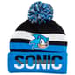 Boys (4-7) Sonic™ The Hedgehog Striped Cuff Pom Beanie Winter Hat - image 2
