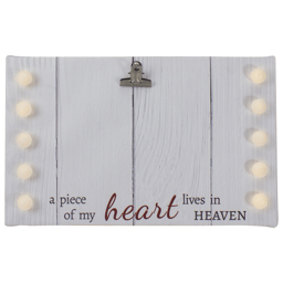 Northlight LED A Piece of My Heart Lives in Heaven Canvas