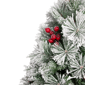 Northlight Real Touch™ 5ft. Full Flocked Spruce Christmas Tree - image 4
