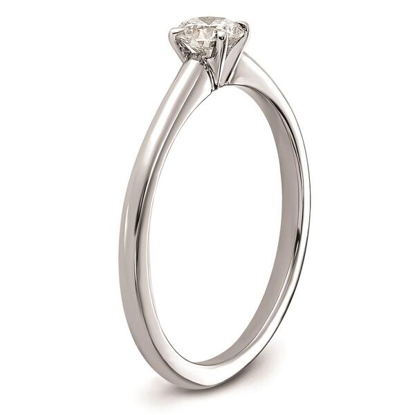 Pure Fire 14kt. White Gold Solitaire Lab Grown Diamond Ring